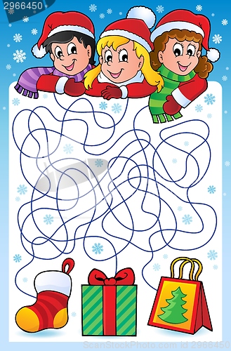 Image of Maze 10 with Christmas theme