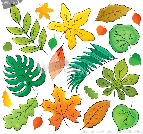 Image of Leaves theme collection 1