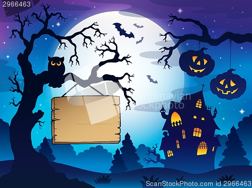 Image of Scenery with Halloween thematics 3