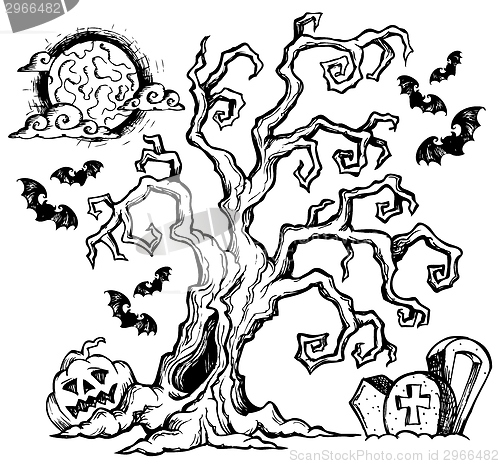 Image of Halloween theme drawing 4