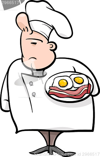 Image of english chef cartoon illustration