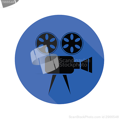 Image of Movie projector flat icon