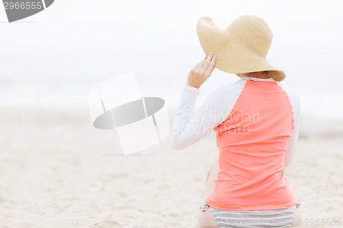 Image of woman at the beach