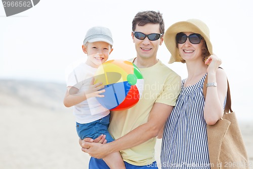 Image of family at the beach