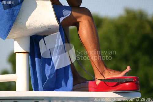 Image of lifeguard on duty