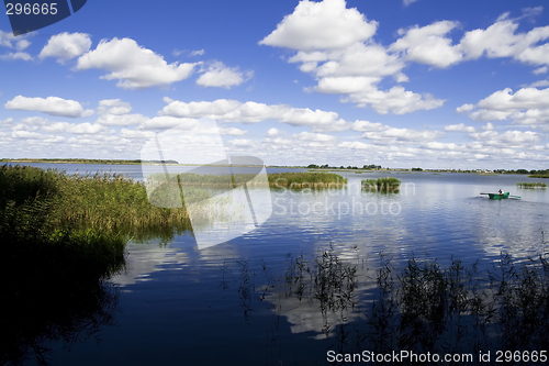 Image of Summer lake panorama