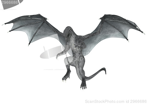 Image of Fantasy Dragon on White