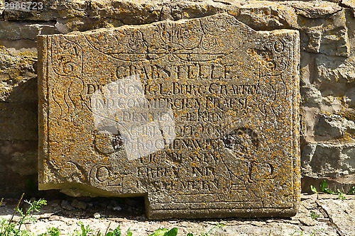 Image of ancient gravestone