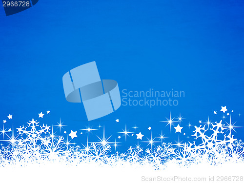 Image of blue christmas background