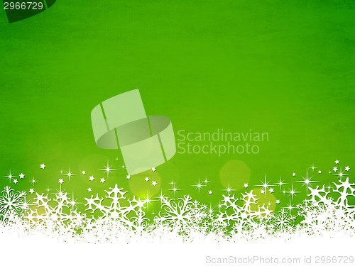 Image of green christmas background