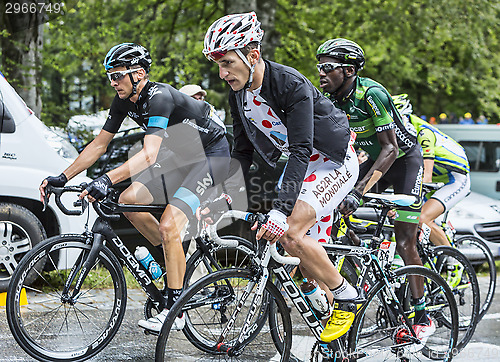 Image of Group of Three Cyclists