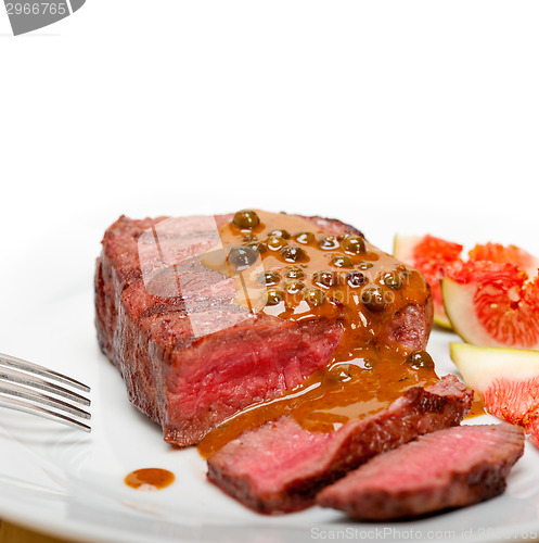 Image of green peppercorn beef filet mignon