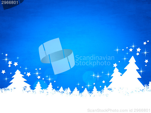 Image of blue christmas background