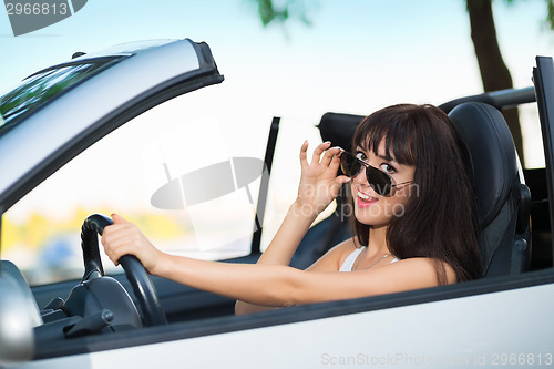 Image of Young smiling brunette