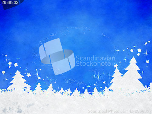 Image of blue christmas background