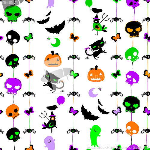 Image of halloween seamless pattern