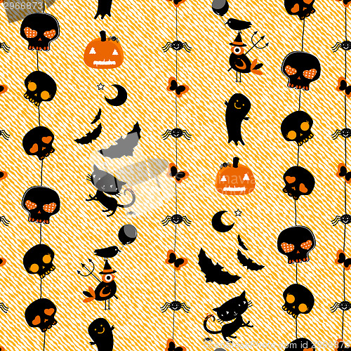 Image of halloween seamless pattern