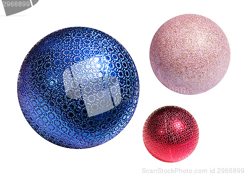 Image of Christmas color spheres