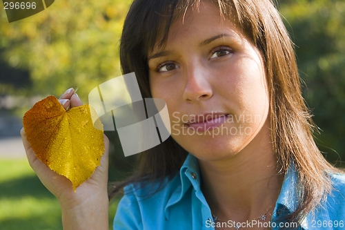 Image of Autumn girl portrait