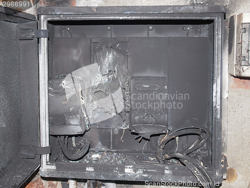 Image of Panelboard damaged by surge