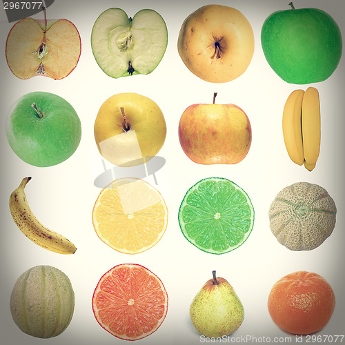 Image of Retro look Food collage