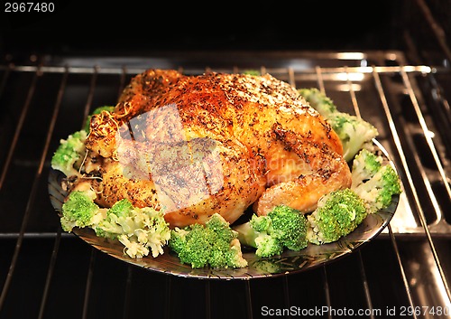 Image of appetizing roast turkey