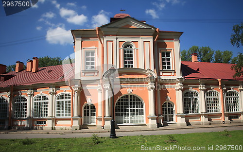 Image of building  in classical style tilt shot