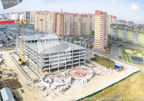 Image of Construction of shopping center in Tyumen
