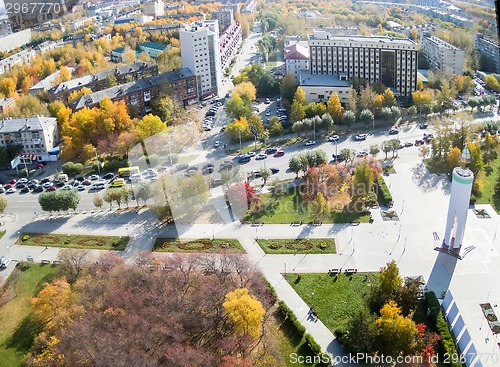 Image of World war 2 Memorial Square. Tyumen. Russia