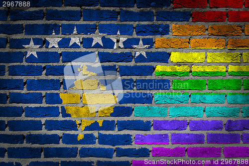 Image of Dark brick wall - LGBT rights - Kosovo