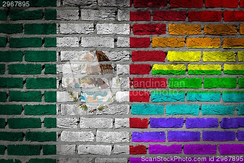 Image of Dark brick wall - LGBT rights - Mexico