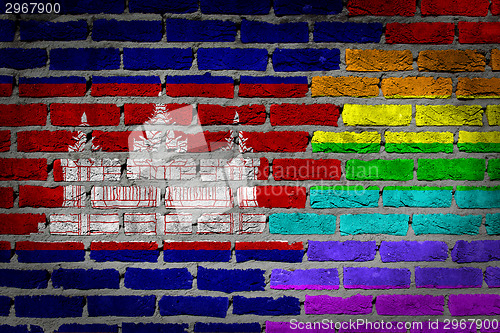 Image of Dark brick wall - LGBT rights - Cambodia