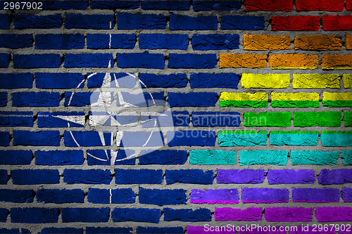 Image of Dark brick wall - LGBT rights - NATO