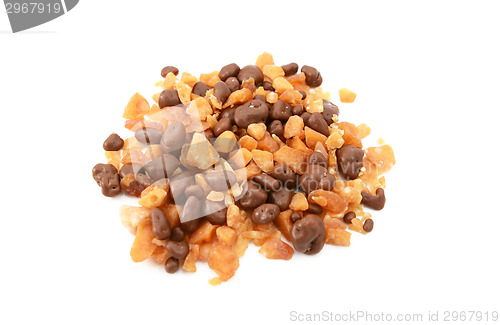 Image of Chocolate and honeycomb pieces for dessert toppings