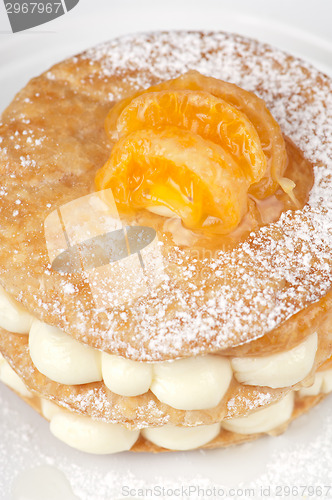Image of millefeuille with tangerine
