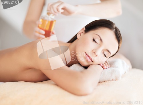 Image of beautiful woman in spa