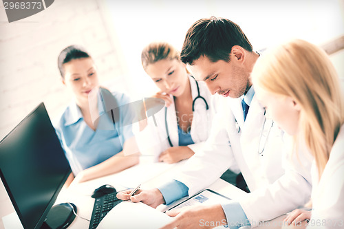 Image of team or group of doctors working