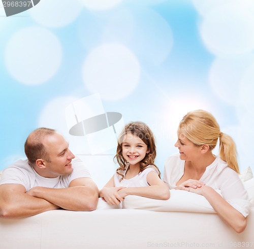 Image of happy family at home