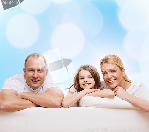 Image of happy family at home