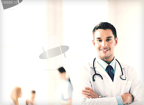 Image of male doctor with stethoscope