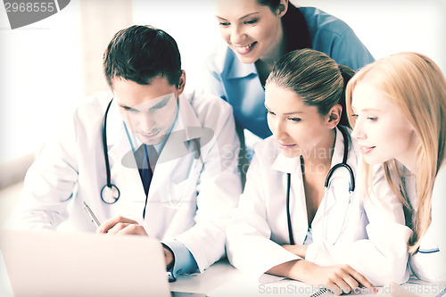 Image of team or group of doctors working