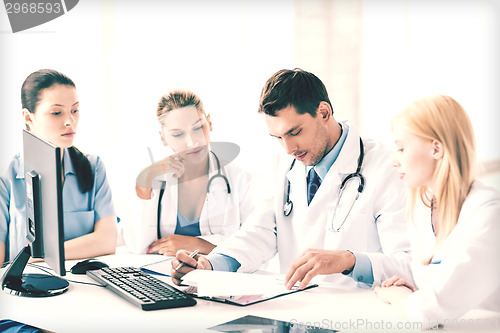 Image of team or group of doctors working