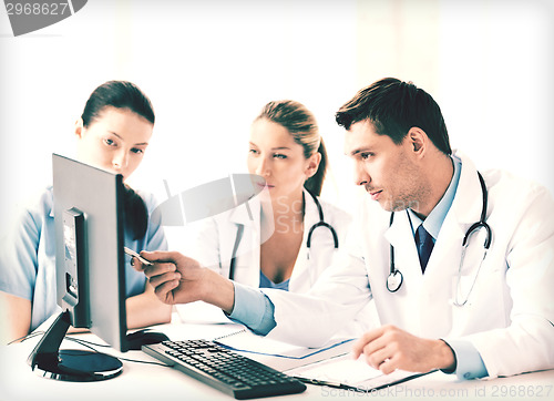 Image of team or group of doctors working