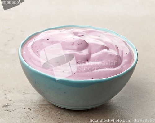 Image of pink fruit yogurt