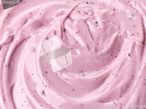 Image of pink berry yogurt