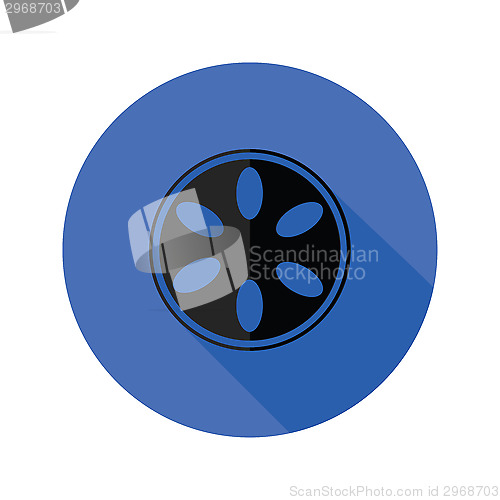 Image of  camera spool flat icon