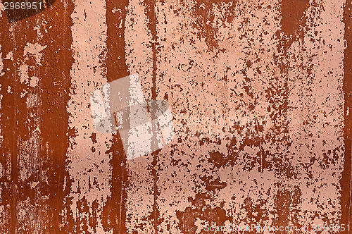 Image of Old Plastered pink and brown wall as an abstract background