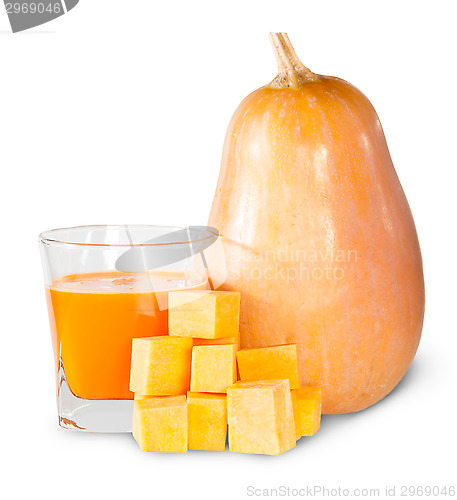 Image of Pumpkin And A Glass Of Pumpkin Juice