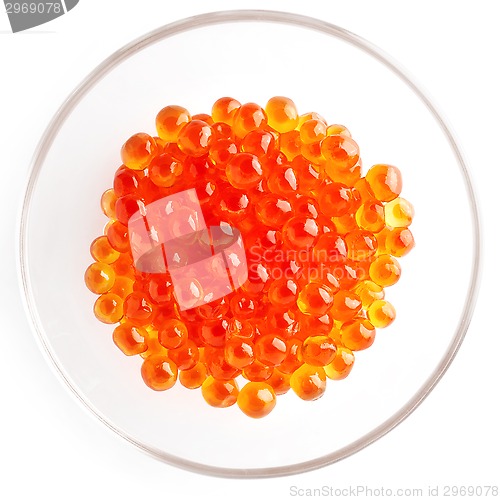Image of Plate of red caviar