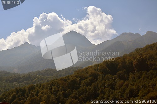 Image of Mountain slopes in autumn